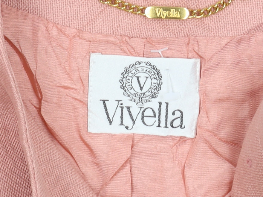 Viyella Women's Pink Blazer Size 10, Elegant and Stylish