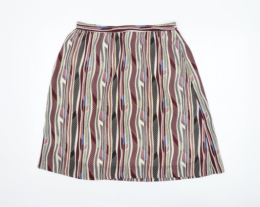 Additional front view of Jacqueline de Yong Women's Geometric A-Line Skirt, size 14