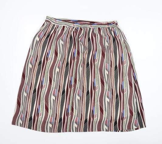 Jacqueline de Yong Women's Geometric A-Line Skirt, Size 14