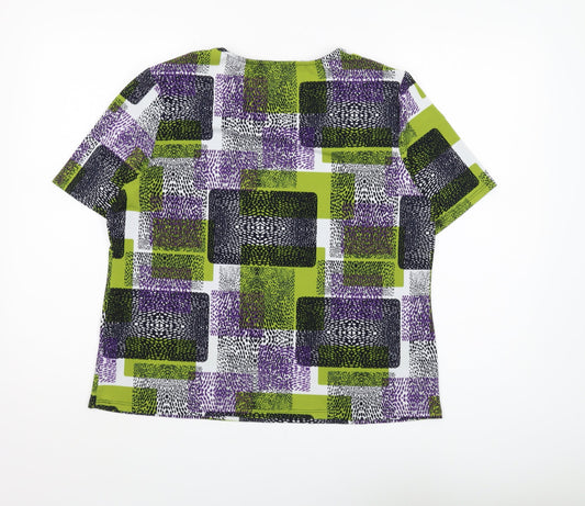 Womens UK Size M Windsmoor Multicoloured Basic T-Shirt