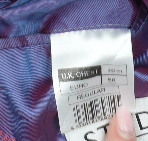 Mens UK Size 40 Jeff Banks Regular Black Suit Jacket