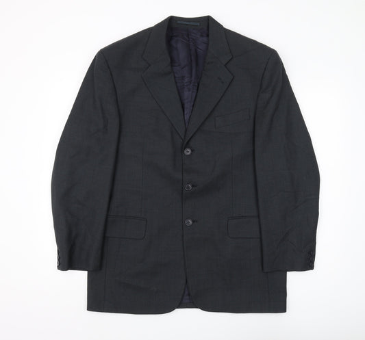 Mens UK Size 40 Austin Reed Regular Black Suit Jacket