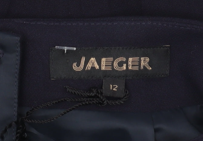 Jaeger Women's Blue Knee Length Pencil Skirt - Size 12