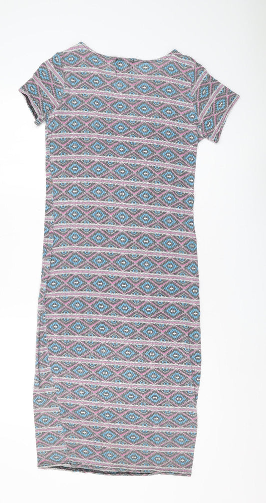 SoulCal & Co Women's Multicoloured T-Shirt Dress L