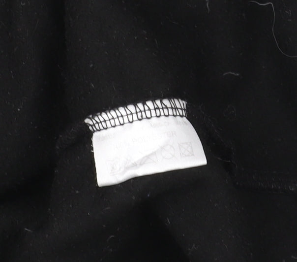 Brand and care label for Craghoppers Black Henley Sweatshirt unisex, size 12