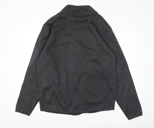 Mens UK Size XL Crane Black Full Zip Sweatshirt