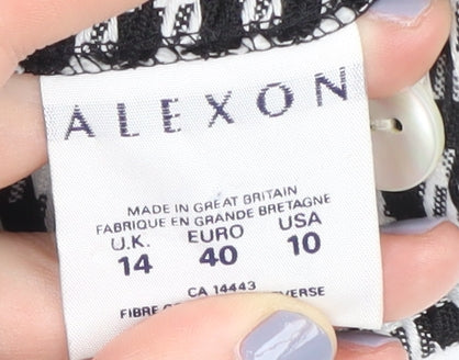 Alexon Women's Houndstooth Pencil Skirt Size 14