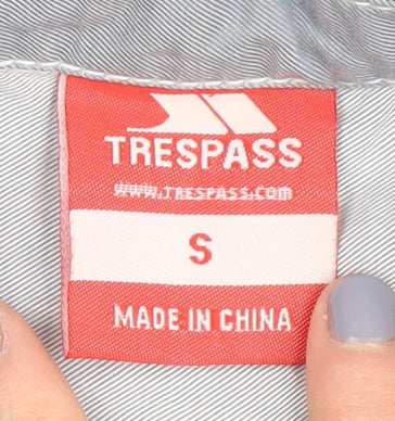 Womens UK Size S Trespass Grey Basic Button-Up