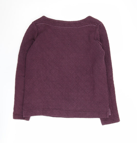 Womens UK Size S Fatface Purple Pullover Jumper