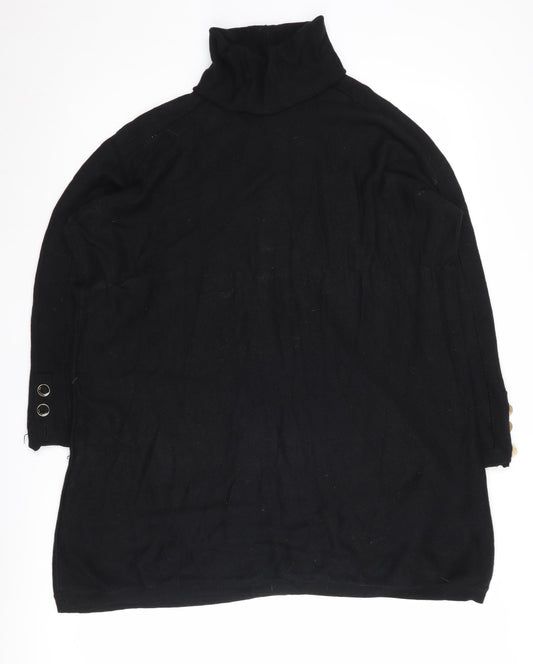 Womens UK Size S Ted Baker Black Cape Jumper