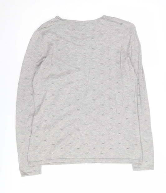 Eastex Women's Grey Round Neck Pullover Jumper Size 10