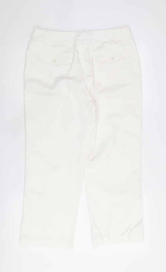 Maine New England Women's Ivory Chino Trousers Size 12