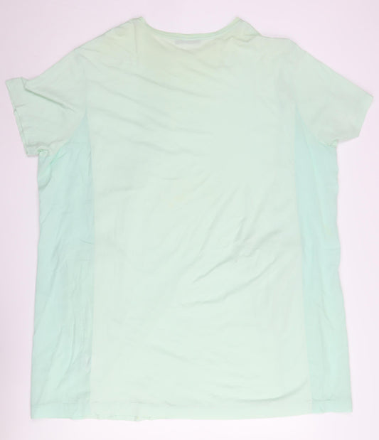 COS Women’s Green T-Shirt Dress XS Cotton Casual