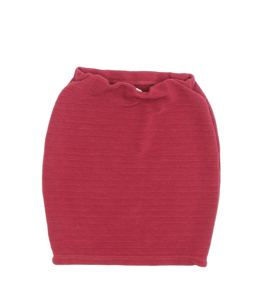 New Look Women's Red Bandage Skirt Size 8 Casual
