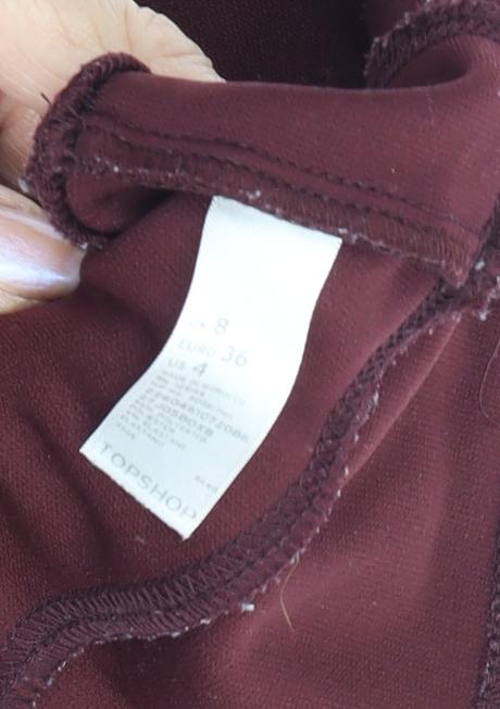 Womens UK Size 8 Topshop Bandage Knit Skirt