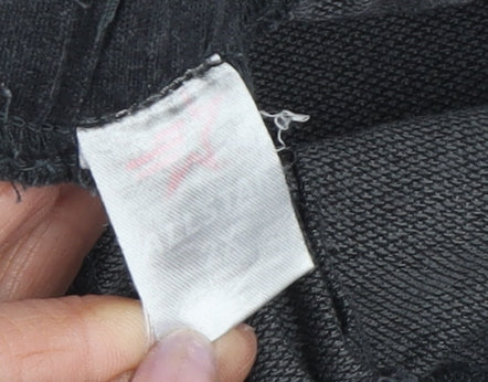 Allstar Men's Black Sweat Shorts, Elastic Waist, Pockets, 2X