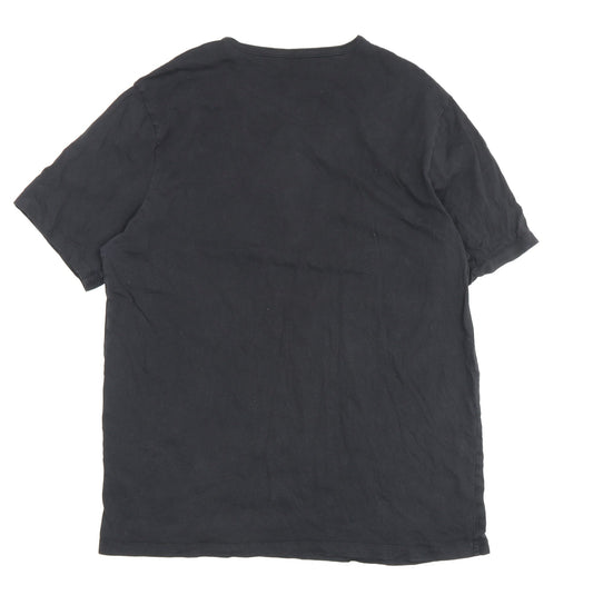 Mens UK Size XL HUGO BOSS Black T-Shirt