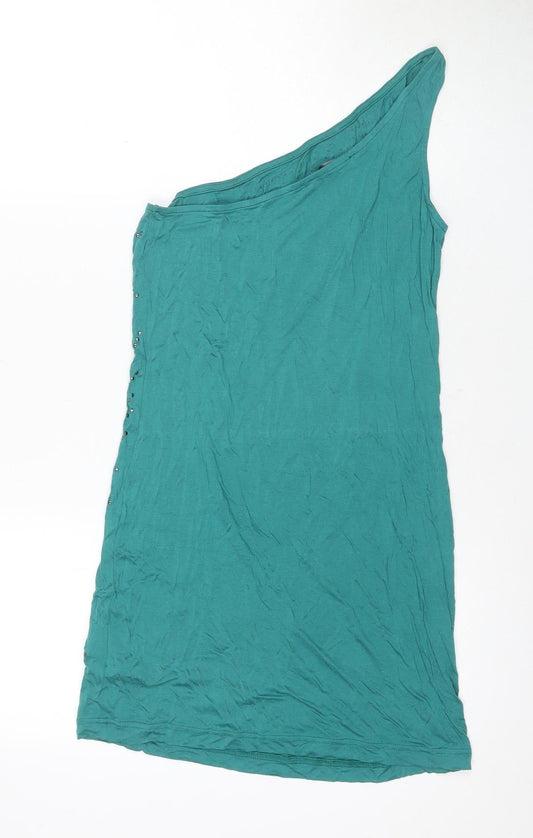 Calvin Klein Women's Green Studded Tank Dress M