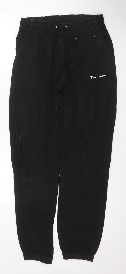 Mens UK Size L Champion-activewear Regular Fit Sweatpants Black Trousers
