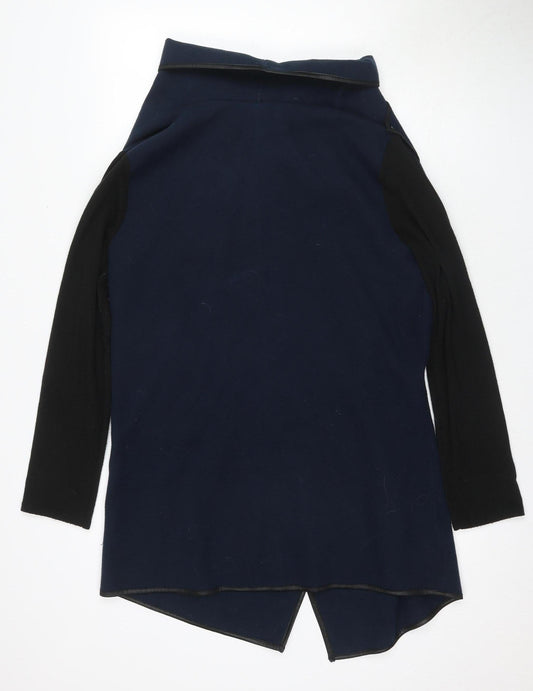 Apricot Women's Blue Black Open Cape M Buckle Casual