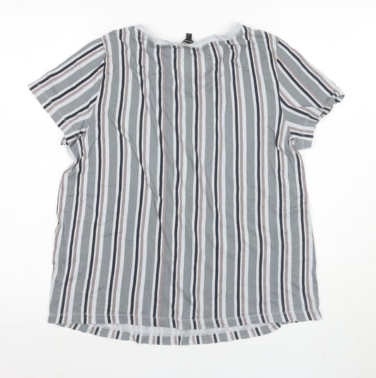 Vero Moda Women's Striped T-Shirt, M, Multicoloured