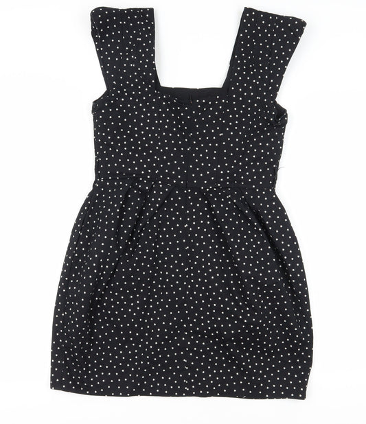 River Island Women’s Black Polka Dot A-Line Dress