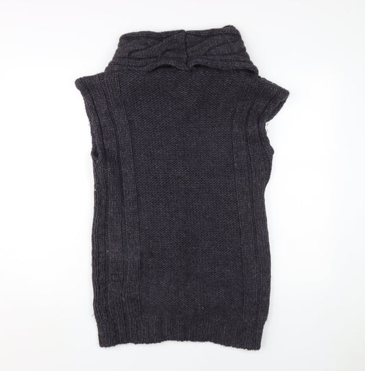 Womens UK Size 8-10 Marks and Spencer Grey Vest Jumper