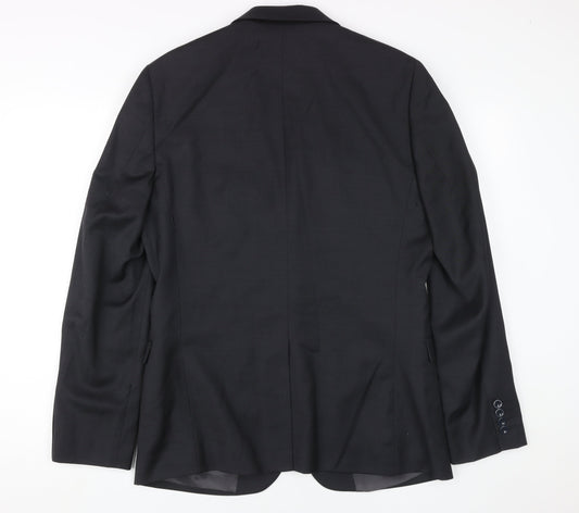 Mens UK Size 40 DKNY Regular Black Suit Jacket