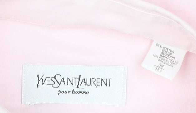 Yves Saint Laurent Men's Pink Dress Shirt Size 39
