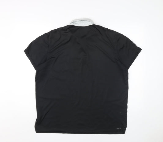 Nike Men's Black XL Polo Shirt, Gym-Ready