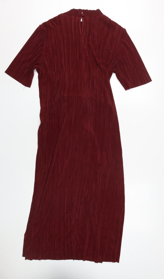 ASOS Women's Red Bodycon Midi Dress Size 16