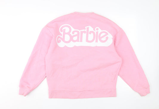 Barbie Women's Pink Pullover Hoodie XS