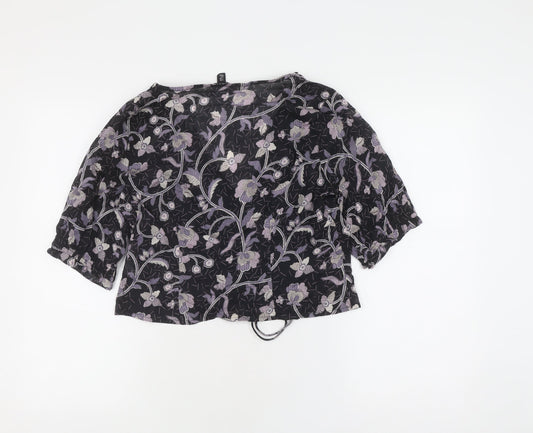 Womens UK Size 10 NEXT Black Blouse