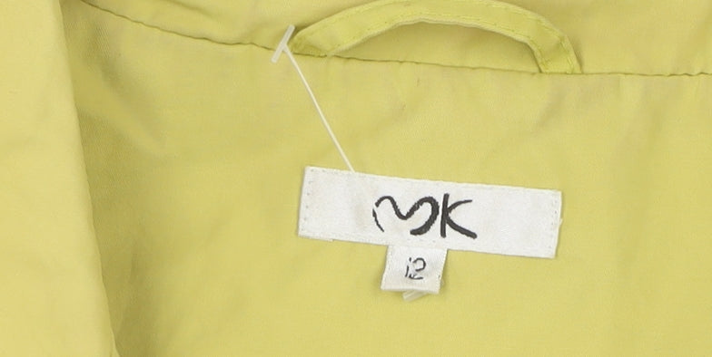 Womens UK Size 12 Unknown Yellow Overcoat