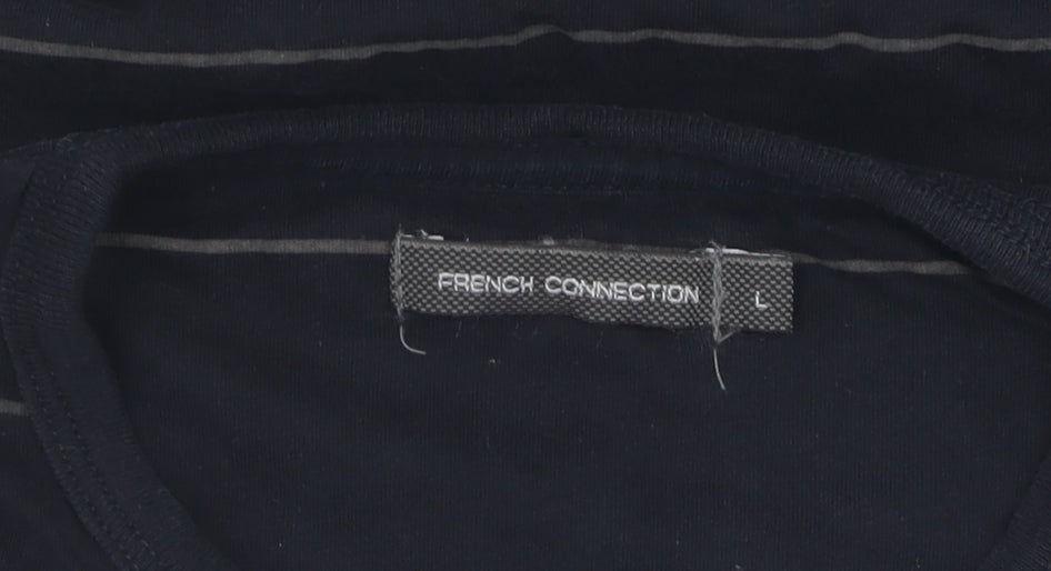 Mens UK Size L French Connection Black T-Shirt