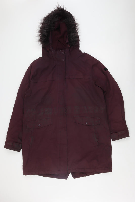 Womens UK Size 18 Regatta Purple Parka Coat