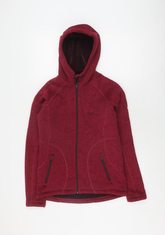 Womens UK Size 8 Mountain Warehouse Red Hooded Jacket