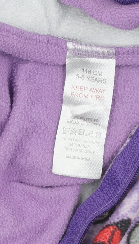 LOL Surprise Girls Purple One Piece Fleece Pyjama, 5-6 Years