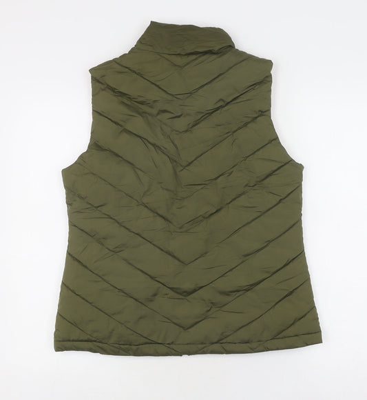 Womens UK Size 10 Gap Green Puffer Jacket