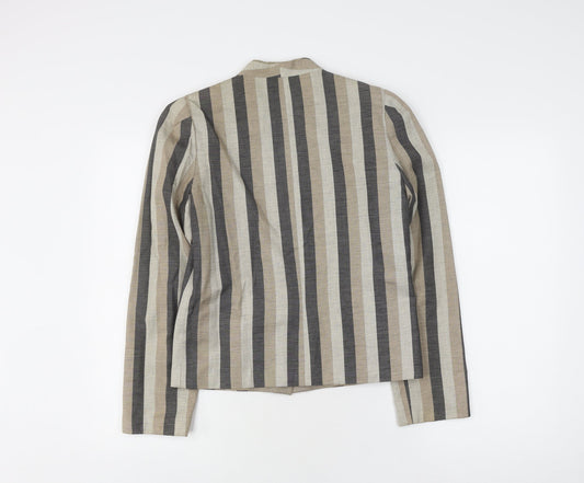 Jacques Vert Women's Beige Striped Blazer S