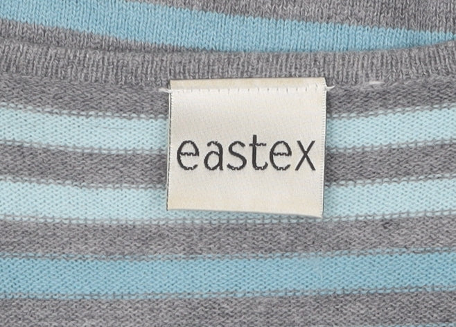 Eastex Women's Multicoloured Striped Pullover, Size 14