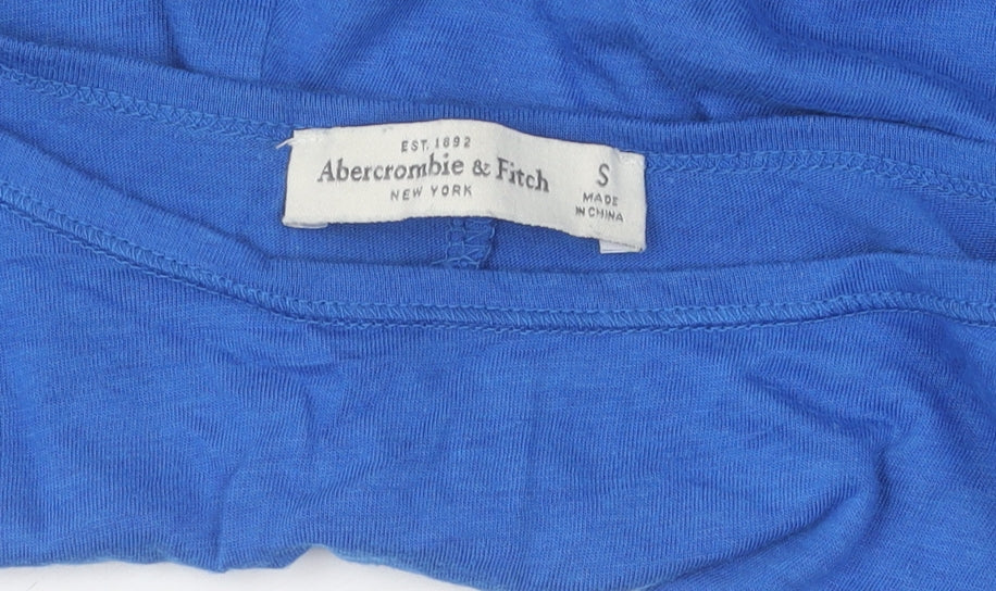 Abercrombie & Fitch Women's Blue Cropped Blouse, Size S