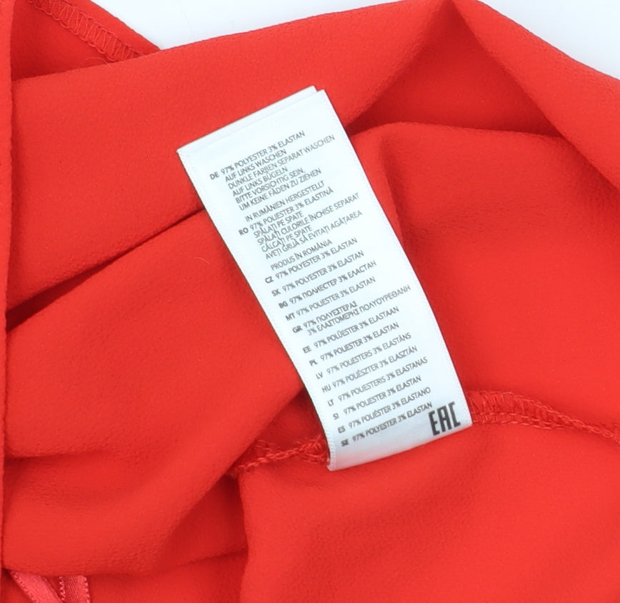 Womens UK Size 8 Red Herring Red Camisole Tank
