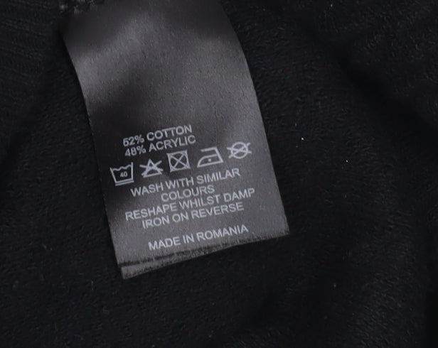 Frederik Anderson Copenhagen Men's Black Full Zip Jumper, L