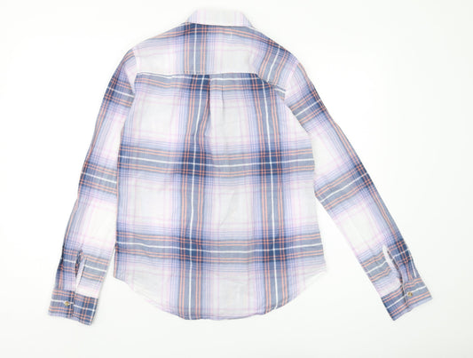 Womens UK Size XS Hollister Multicoloured Basic Button-Up