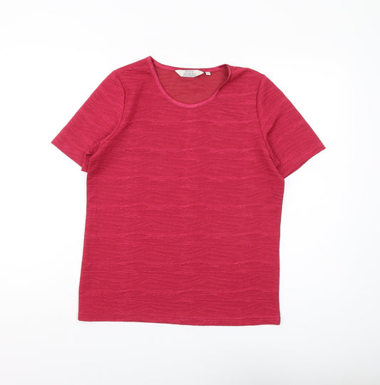 Womens UK Size S Honor Millburn Red Basic T-Shirt