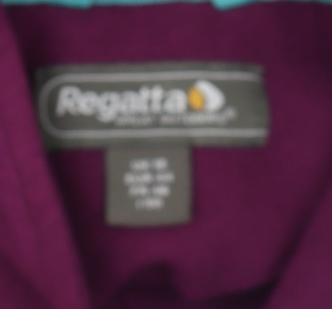 Regatta Women's Purple Fleece Zip Sweatshirt Size L