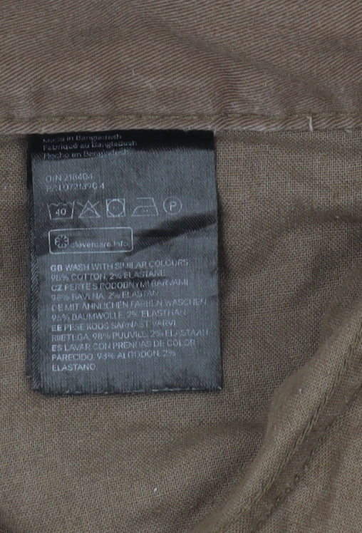 H&M Men's Brown Slim Fit Straight Jeans Size 38