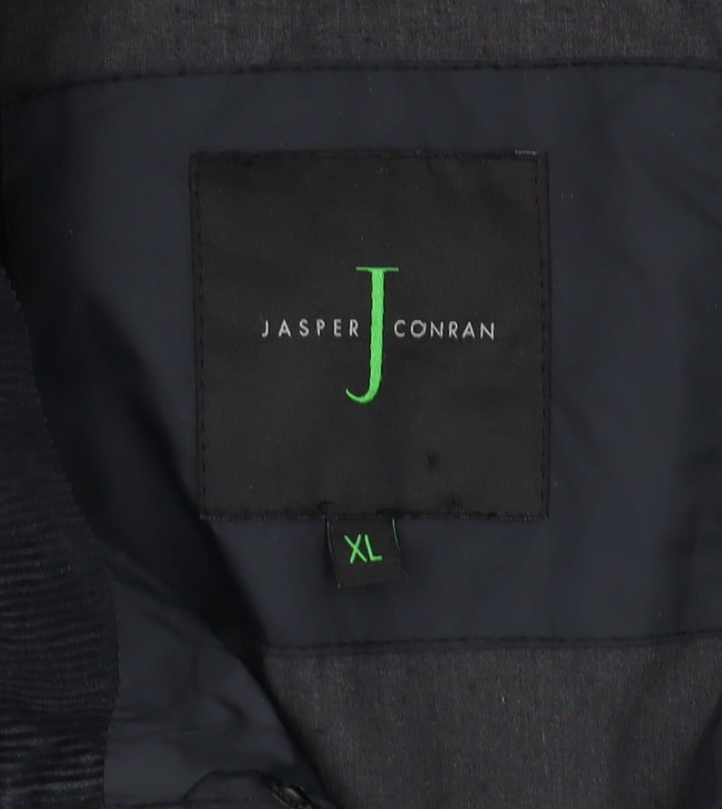 Mens UK Size XL Jasper Conran Black Quilted Coat