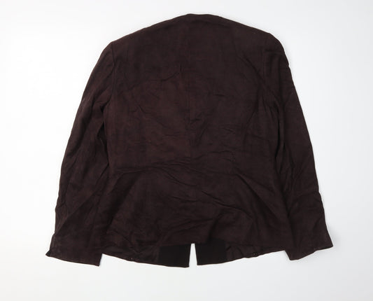 Jacques Vert Women's Brown Blazer, Size 12, Elegant Style